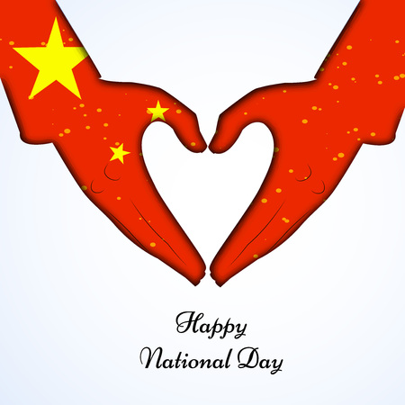 illustration of elements of China National Day backgroundのイラスト素材