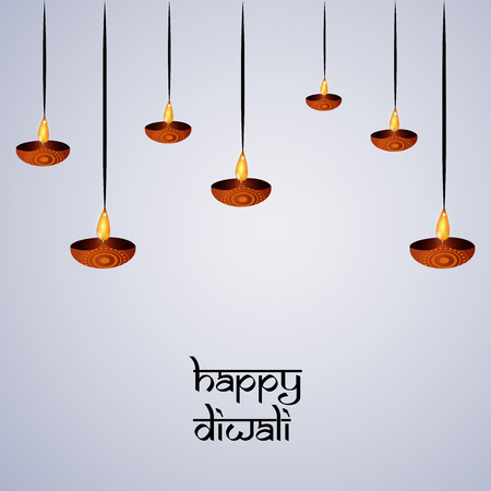 illustration of elements of hindu festival Diwali backgroundのイラスト素材