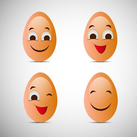illustration of elements of World Egg Day Backgroundのイラスト素材