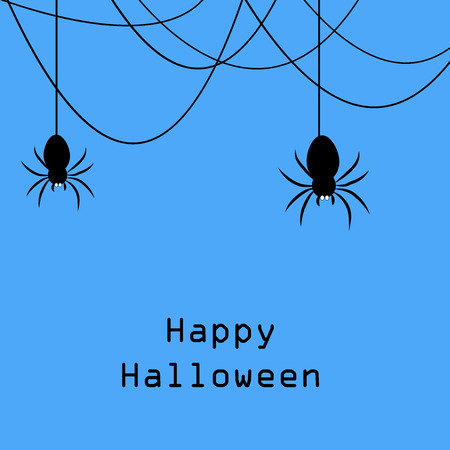 illustration of elements of Halloween backgroundのイラスト素材