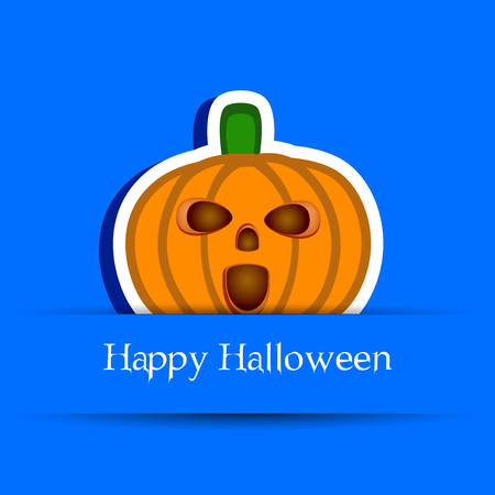 illustration of elements of Halloween backgroundのイラスト素材