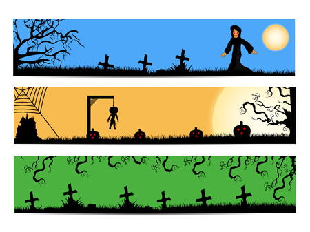illustration of elements of Halloween Backgroundのイラスト素材