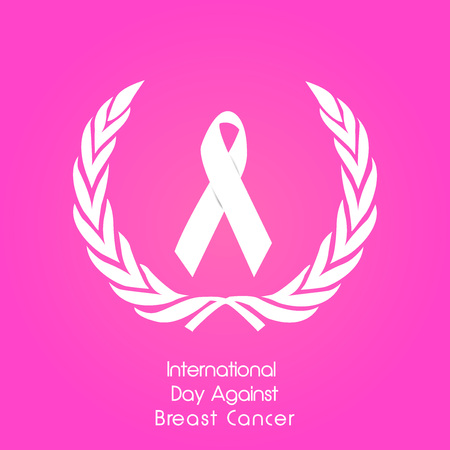 illustration of elements of International Day of Breast Cancer Backgroundのイラスト素材