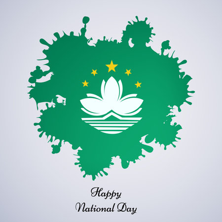 illustration of elements of Macau National Day Backgroundのイラスト素材