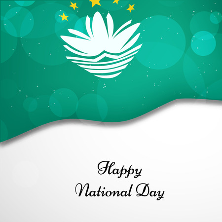 illustration of elements of Macau National Day Backgroundのイラスト素材