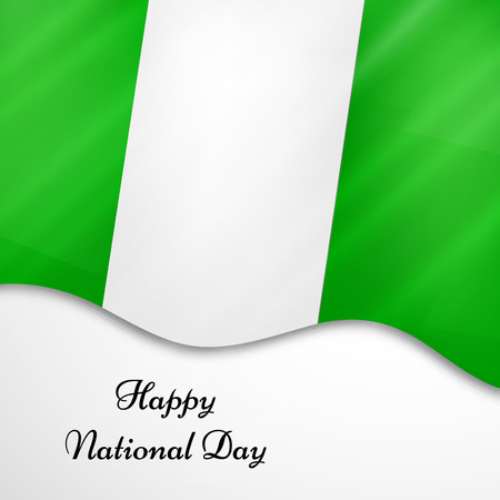 illustration of elements of Nigeria National Day backgroundのイラスト素材