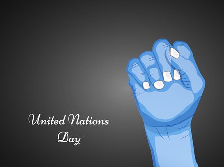Illustration of elements of United Nations Day.のイラスト素材