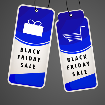 illustration of elements of black friday backgroundのイラスト素材