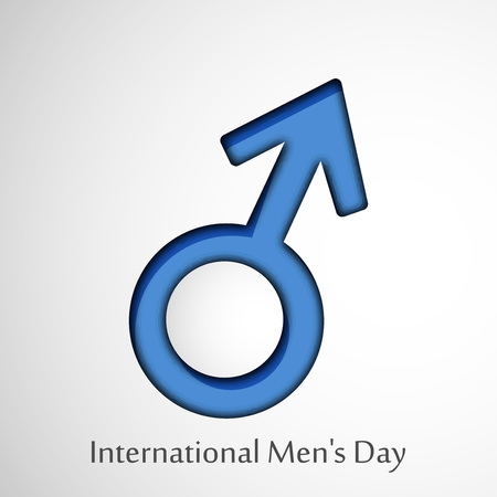 illustration of elements of International men's day background.のイラスト素材
