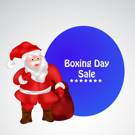 Boxing day card design.のイラスト素材