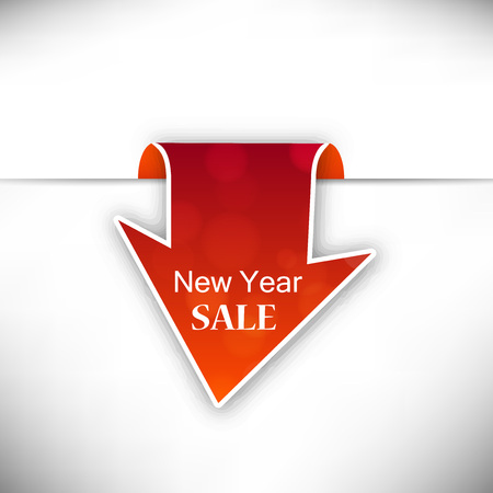 New year sale label tag design.のイラスト素材