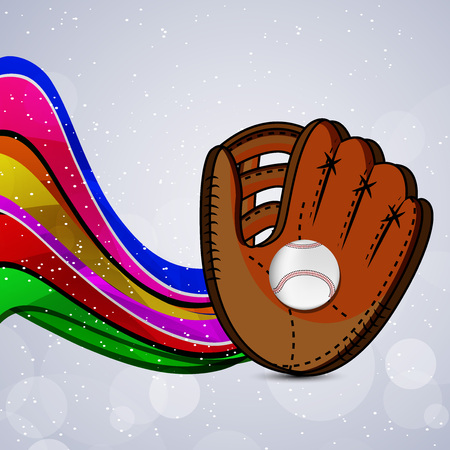 Illustration of elements for baseball sport backgroundのイラスト素材