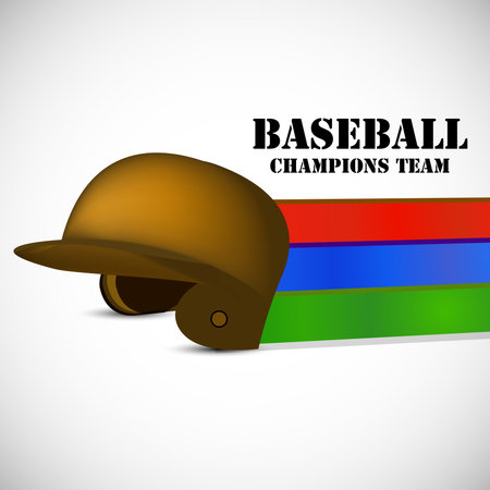 Illustration of elements for baseball sport backgroundのイラスト素材