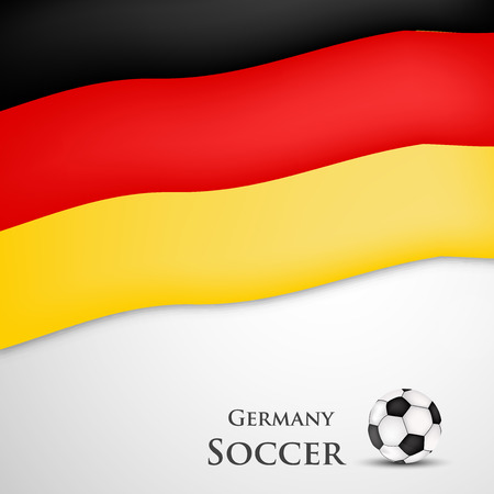 Illustration of Germany flag participating in soccer tournamentのイラスト素材