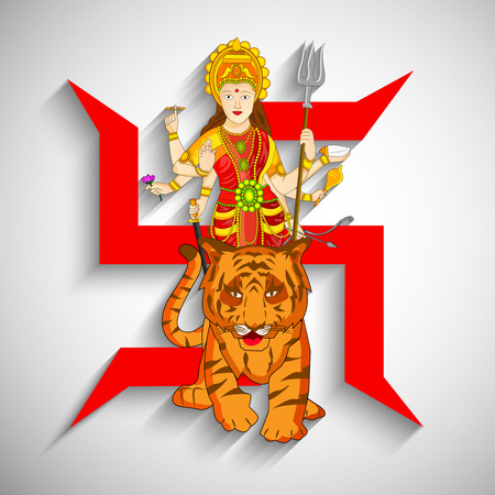 Illustrations of elements for the festival of Navratraのイラスト素材