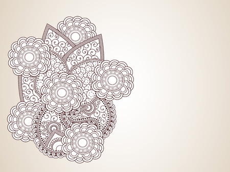 Illustration of floral backgroundのイラスト素材