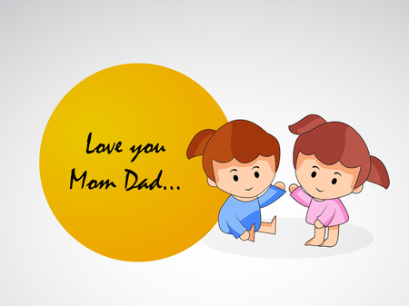 Illustration of background for Parent's Dayのイラスト素材