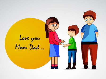 Illustration of background for Parent's Dayのイラスト素材