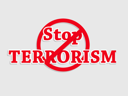 Stop Terrorism backgroundのイラスト素材
