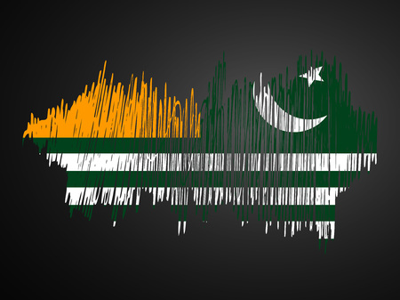 illustration of Azad Jammu & Kashmir Flagのイラスト素材