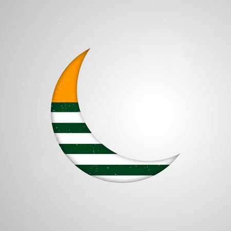 illustration of Azad Jammu & Kashmir Flagのイラスト素材