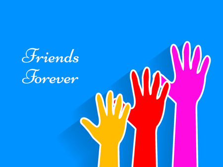 Friendship Day backgroundのイラスト素材