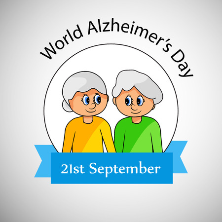 illustration of World Alzheimer's Day Backgroundのイラスト素材