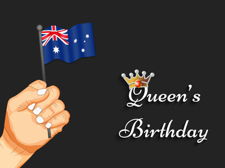 Australia Queen's birthday backgroundのイラスト素材