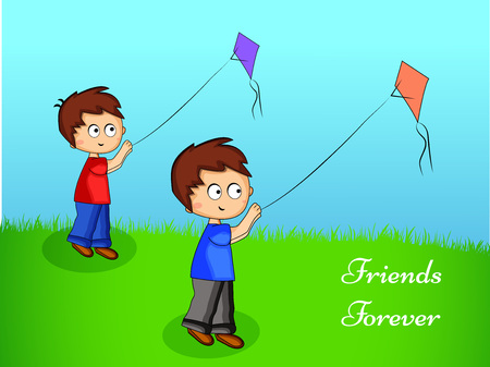 illustration of Friendship day backgroundのイラスト素材
