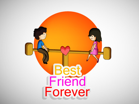 illustration of Friendship day backgroundのイラスト素材