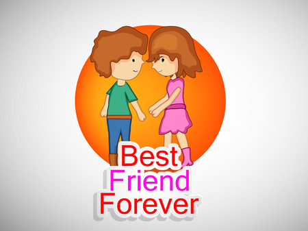 illustration of Friendship day backgroundのイラスト素材