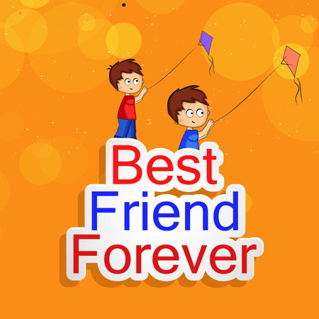 illustration of Friendship day backgroundのイラスト素材