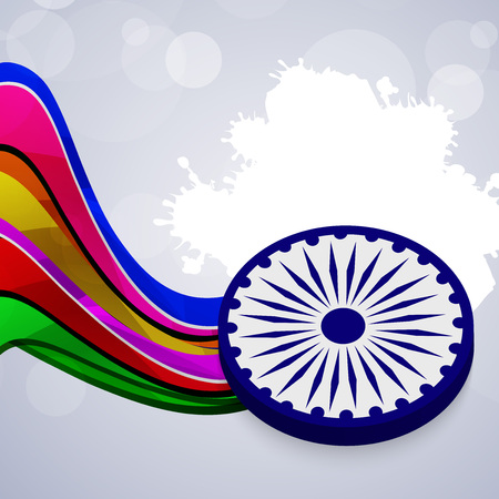 An illustration of elements of India Independence Day Backgroundのイラスト素材