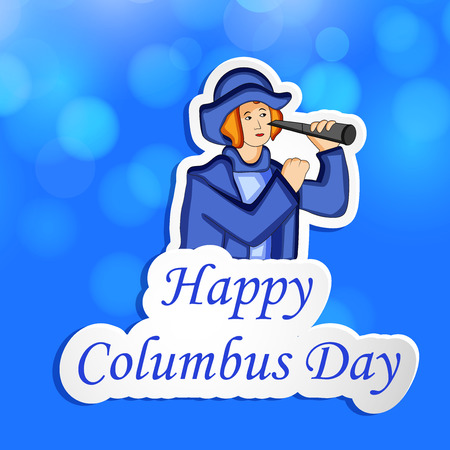 illustration of elements of Columbus Day Backgroundのイラスト素材
