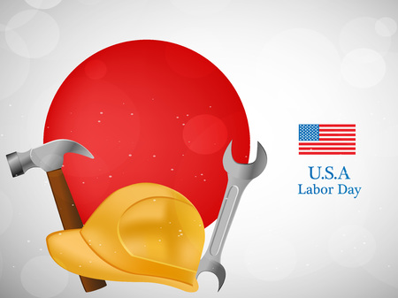 Illustration of elements of USA Labor Dayのイラスト素材
