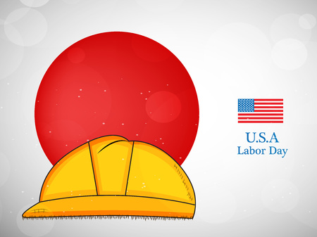 Illustration of elements of USA Labor Dayのイラスト素材