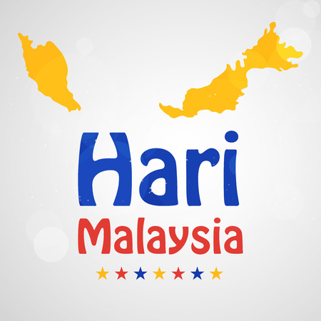 illustration of elements of Malaysia Independence Day backgroundのイラスト素材