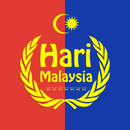 illustration of elements of Malaysia Independence Day backgroundのイラスト素材