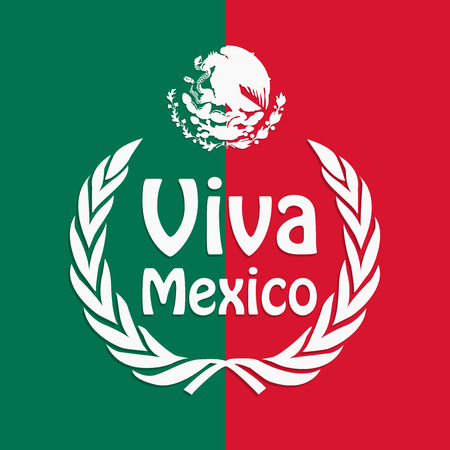 illustration of elements of Mexico Independence Day Backgroundのイラスト素材
