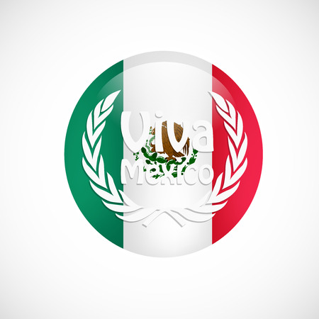 Illustration of elements of Mexico Independence Day Backgroundのイラスト素材