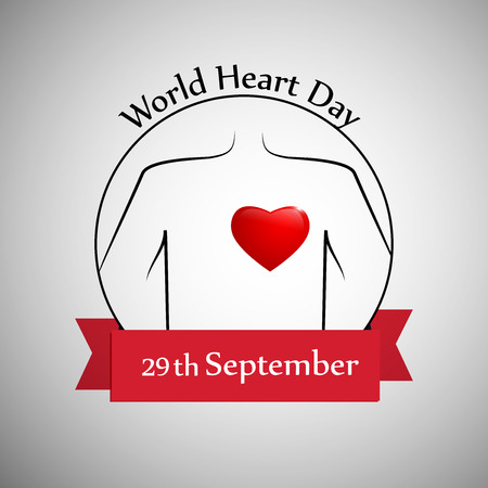 Illustration World Heart Dayのイラスト素材