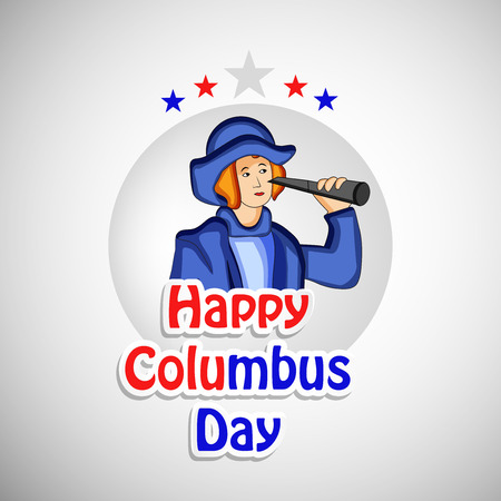 Illustration of elements of Columbus Day Background.のイラスト素材