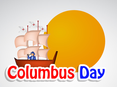 Illustration of elements of Columbus Day.のイラスト素材