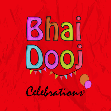 illustration of elements of Hindu Festival Bhai Dooj Backgroundのイラスト素材