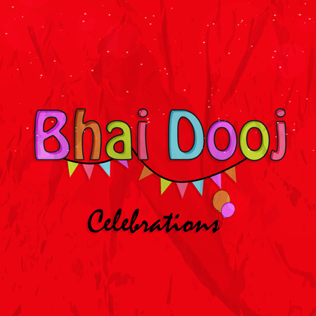 illustration of elements of Hindu Festival Bhai Dooj Backgroundのイラスト素材