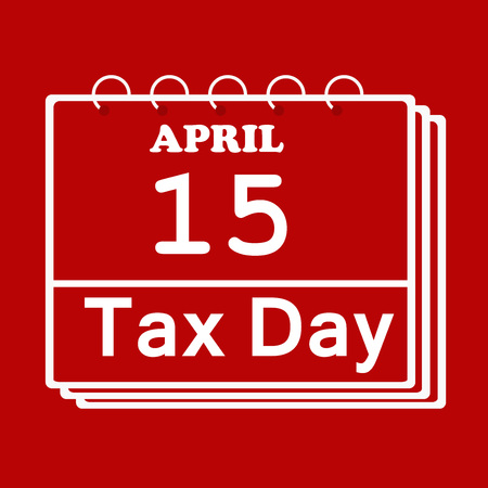 Illustration of background for USA Tax dayのイラスト素材