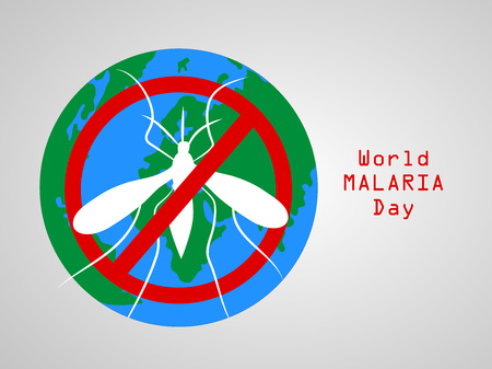 illustration of World Malaria Day backgroundのイラスト素材