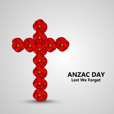Illustration of Anzac Day backgroundのイラスト素材