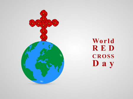 Illustration of World Red Cross Day backgroundのイラスト素材