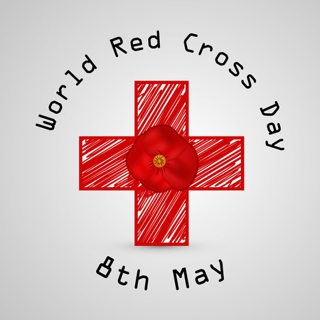 Illustration of World Red Cross Day backgroundのイラスト素材